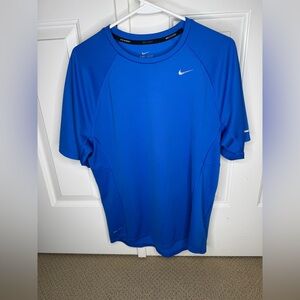 Nike Running Workout Dri-Fit Blue T-Shirt (Men’s Size Medium)